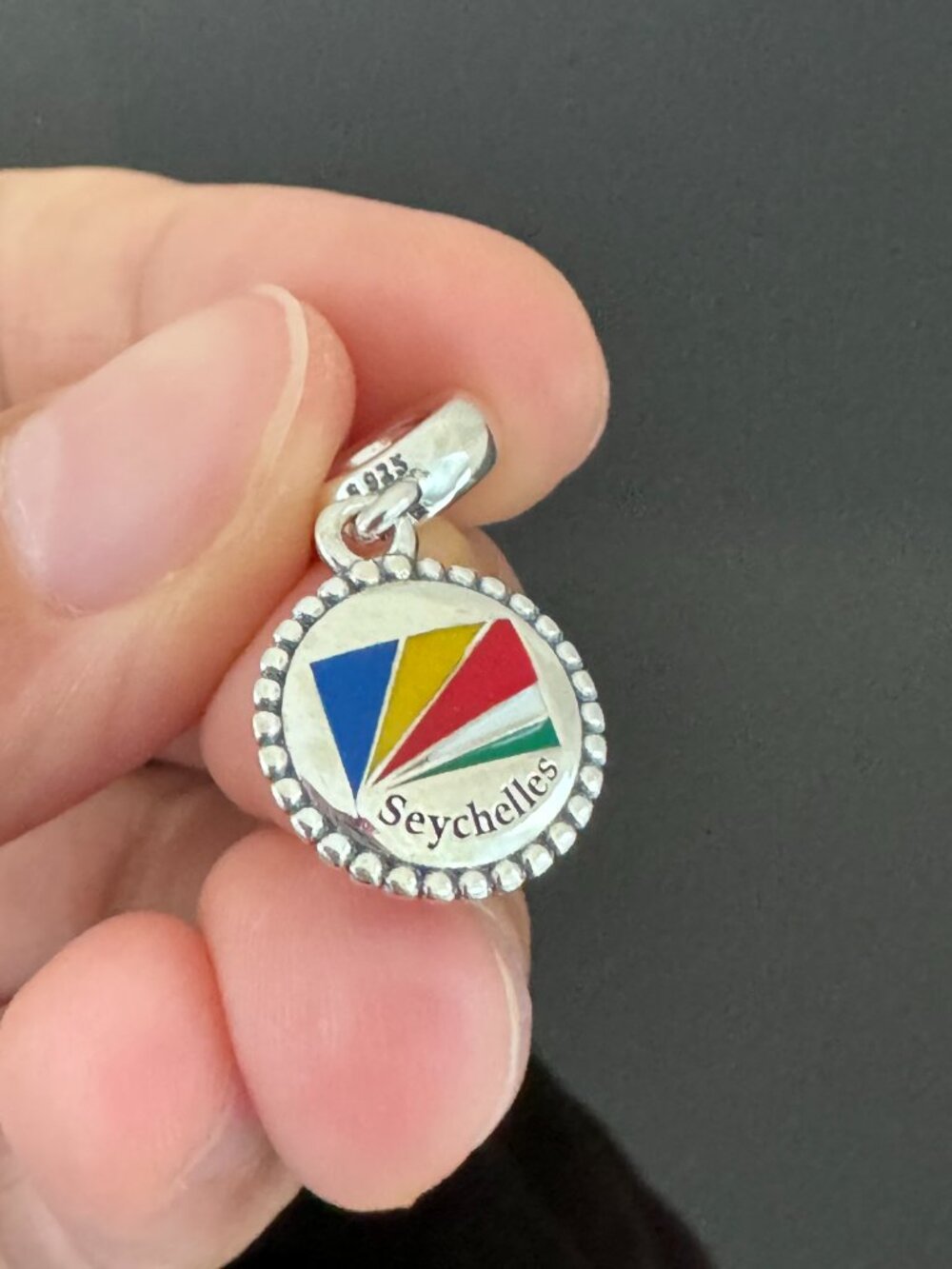 Pandora  Seychelles Flag  Exclusive Charm